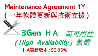 3Gen® 超融合式虛擬化平台 HA( High Availablity )軟體 ( 一年軟體更新與技術支援 )照片